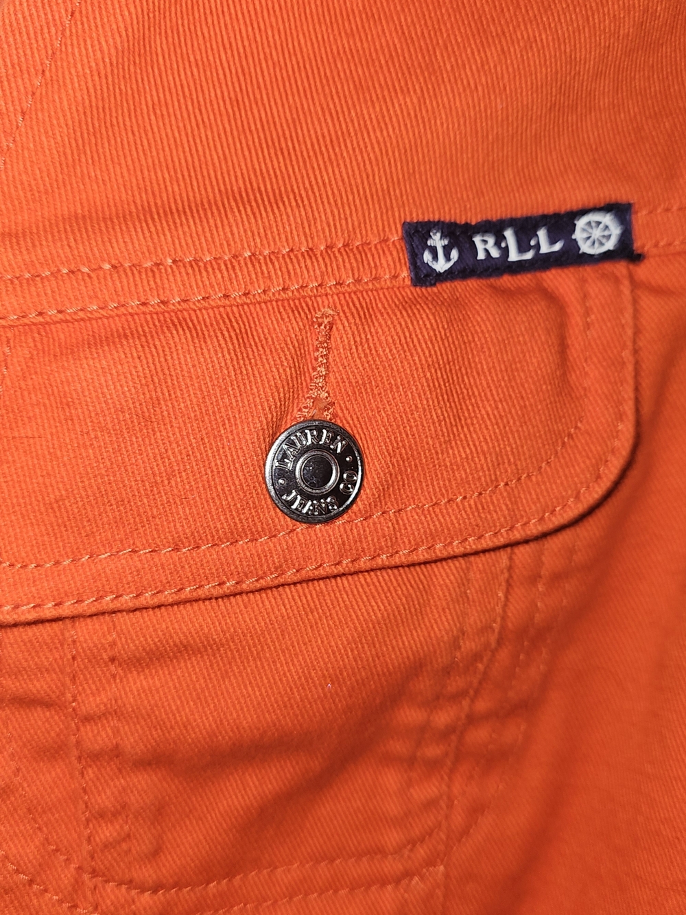 Ralph Lauren Bright Orange Denim Jacket - Women's - Picture 4 of 9